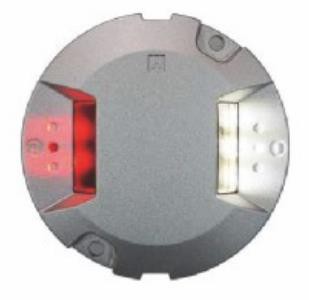 Licht van de middenlijn van de startbaan van de luchthaven